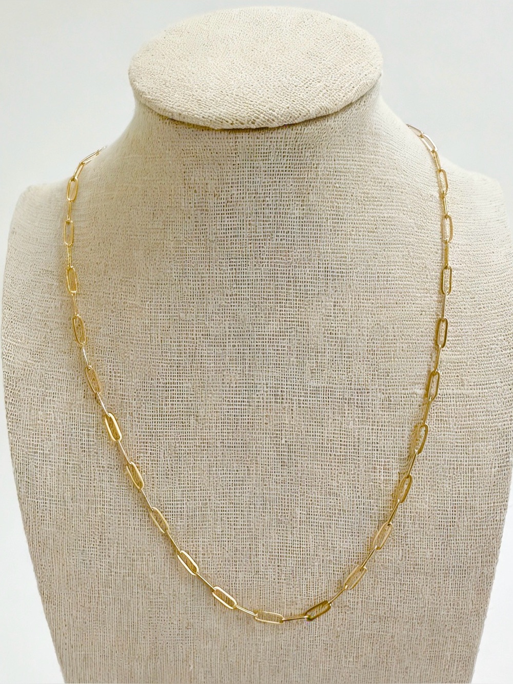 🍒3/$30 New Gold Paperclip Link Necklace